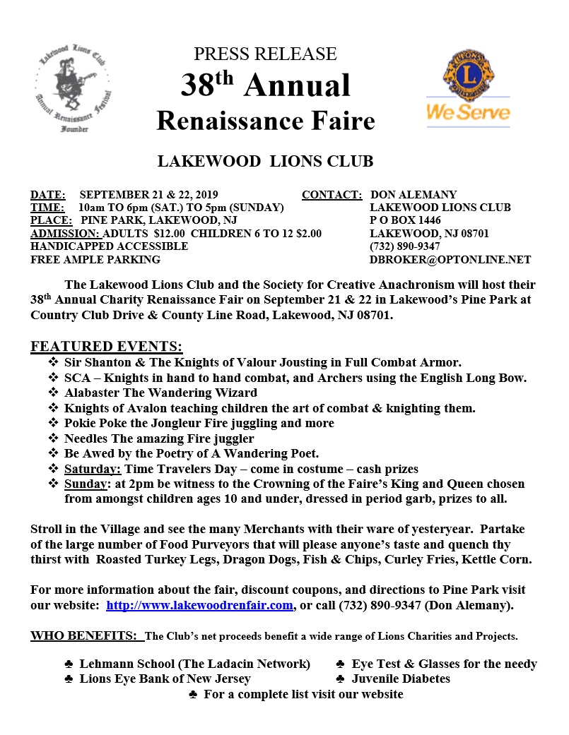Lakewood Renaissance Fair