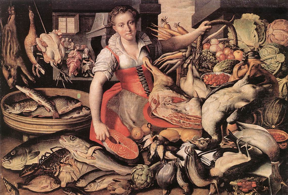 Woman with food